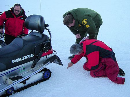 Snowmobile Training with Don Little at Smoky Bear Flat