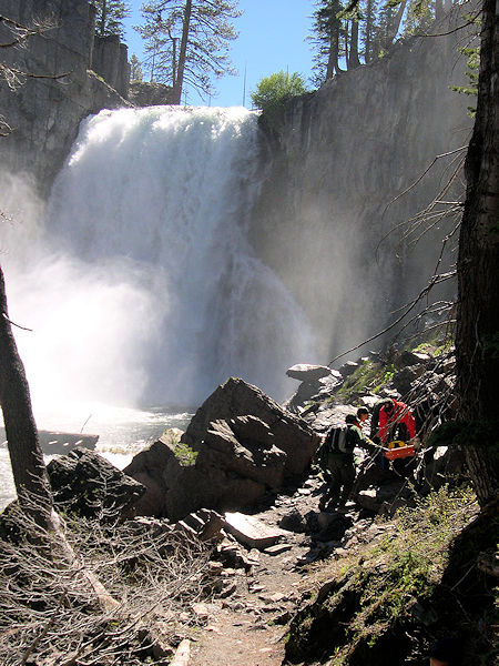 National Park Service Training at Rainbow Falls - Devils Postpile