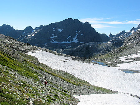 Approaching climb to Banner/Ritter saddle