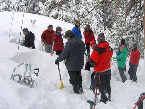 Avalanche Training with Ventura SAR in Mammoth Lakes Basin