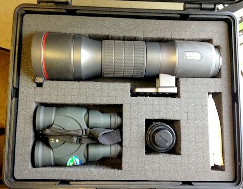 Nikon Scope and Canon Binoculars