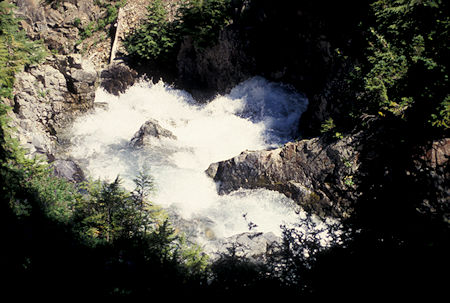 Plunging cascade, McCall Basin, Goat Rocks Wilderness, Washington