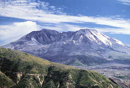 Mount St. Helens from Coldwater Visitor Center, Mount St. Helens National Volcanic Monument, Washington