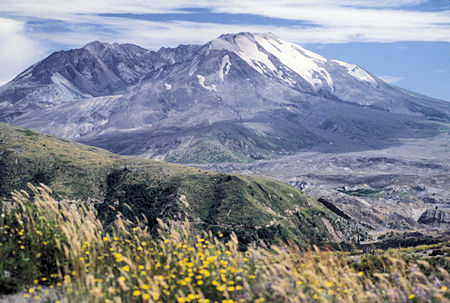 Mount St. Helens from Coldwater Visitor Center, Mount St. Helens National Volcanic Monument, Washington