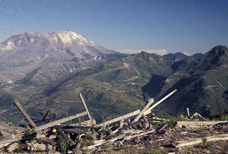 Mount St. Helens from Elk Rock road, near Coldwater Visitor Center, Mount St. Helens National Volcanic Monument, Washington