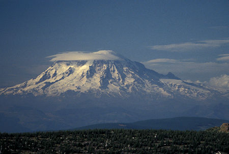 Mt. Ranier from Elk Rock road, near Coldwater Visitor Center, Mount St. Helens National Volcanic Monument, Washington