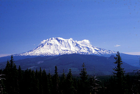 Mt. Adams from USFS Road 24 south of Mount St. Helens, Washington