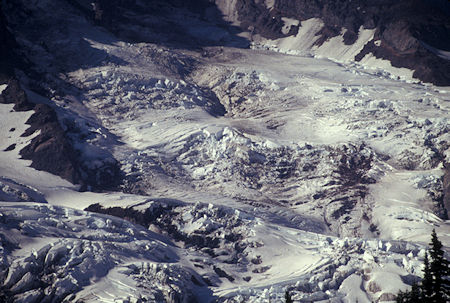 Mt. Rainier Nisqually Glacier from Paradise Visitor Center, Mt. Rainier National Park