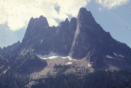 Liberty Bell Mountain, Early Winters Sphires from Washington Pass overlook, North Cascade Highway, Washington