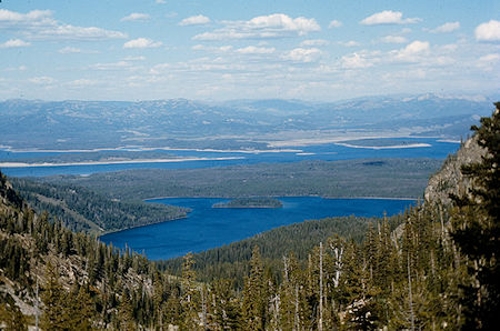 Jackson Lake behind Leigh Lake - Grand Teton National Park 1977
