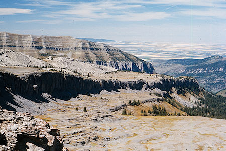 The area above Roaring Creek from Hurricane Pass - Grand Teton National Park 1977