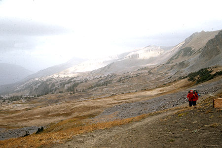 Arriving at Buck Mountain Pass - Grand Teton National Park 1977