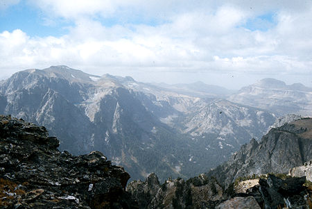 Prospectors Mountain and Rimrock Lake from Static Divide - Grand Teton National Park 1977