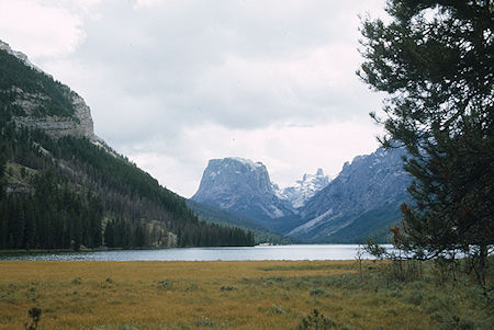 Squaretop Mountain over upper Green River Lake - Wind River Range 1977