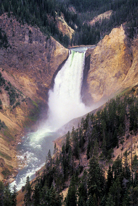 Lower Yellowstone Falls from Upper Lookout Point