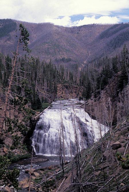 Gibbon Falls on Gibbon River in Yellowstone National Park