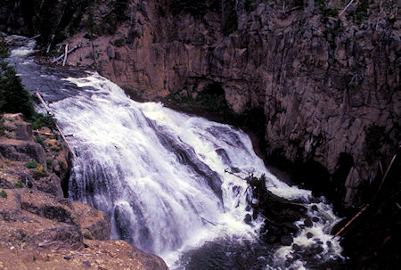 Gibbon Falls on Gibbon River in Yellowstone National Park