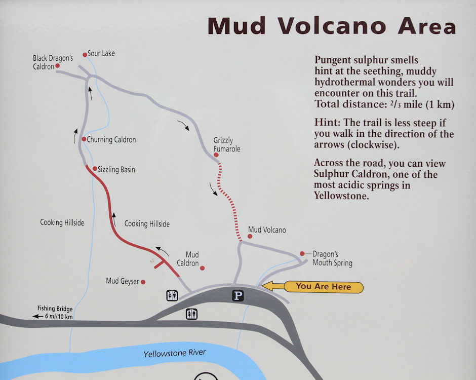 Mud Volcano Area map