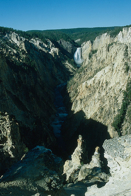 Lower Yellowstone Falls, Yellowstone Canyon - Yellowstone National Park 1977