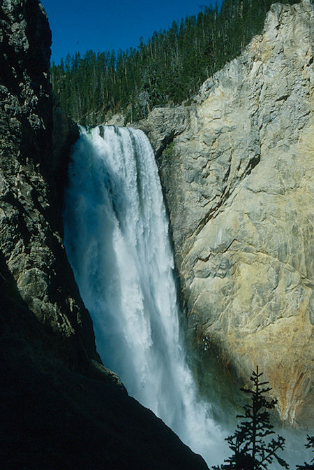Lower Yellowstone Falls from Uncle Tom Trail - Yellowstone National Park 1977